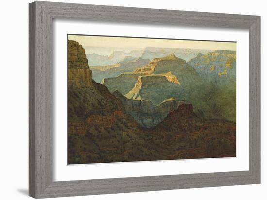 Sunlight on the Grand Canyon, 1924-Gunnar Widforss-Framed Giclee Print