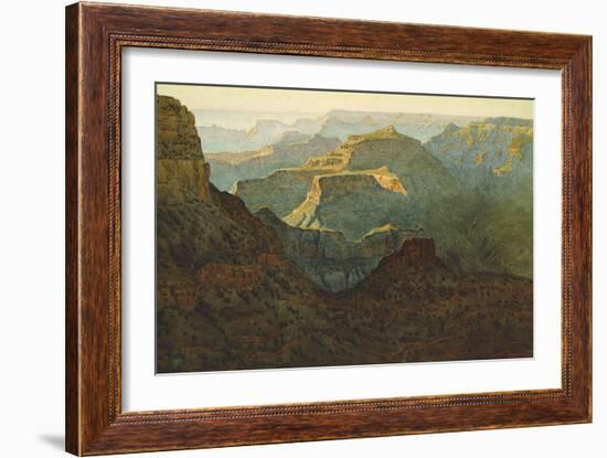 Sunlight on the Grand Canyon, 1924-Gunnar Widforss-Framed Giclee Print