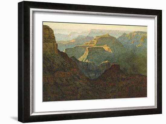Sunlight on the Grand Canyon, 1924-Gunnar Widforss-Framed Giclee Print