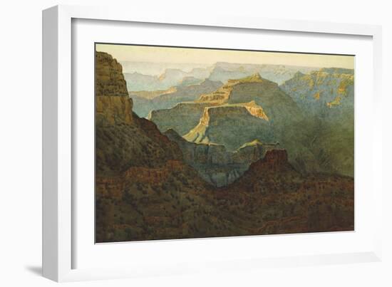 Sunlight on the Grand Canyon, 1924-Gunnar Widforss-Framed Giclee Print