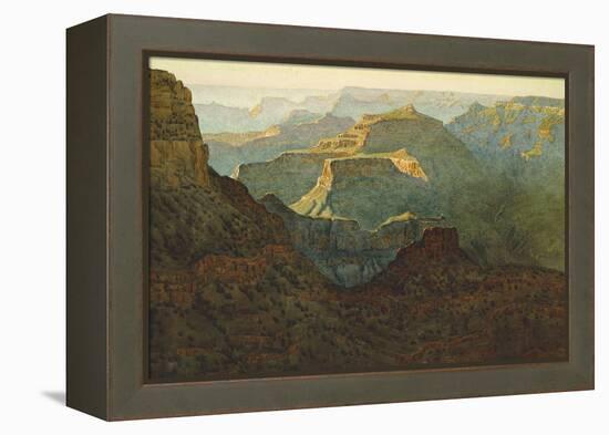 Sunlight on the Grand Canyon, 1924-Gunnar Widforss-Framed Premier Image Canvas