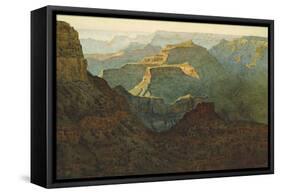 Sunlight on the Grand Canyon, 1924-Gunnar Widforss-Framed Premier Image Canvas