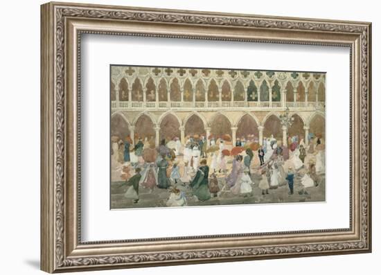 Sunlight on the Piazzetta, 1898–99-Maurice Brazil Prendergast-Framed Art Print