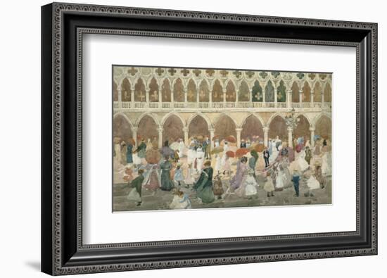 Sunlight on the Piazzetta, 1898–99-Maurice Brazil Prendergast-Framed Art Print