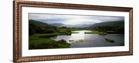 Sunlight on Water, Distant Mountains in Mist, Ireland-null-Framed Photographic Print