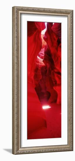 Sunlight Passing Through Rock Formations, Antelope Canyon, Lake Powell Navajo Tribal Park, Arizona-null-Framed Photographic Print