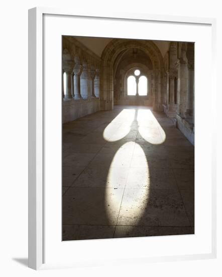 Sunlight Pouring Through Arched Windows, Fishermen's Bastion (Halaszbastya), Buda, Budapest, Hungar-Stuart Black-Framed Photographic Print