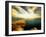 Sunlight Reflecting off Blue Waters off Cliffside-Jan Lakey-Framed Photographic Print