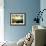 Sunlight Reflecting off Blue Waters off Cliffside-Jan Lakey-Framed Photographic Print displayed on a wall