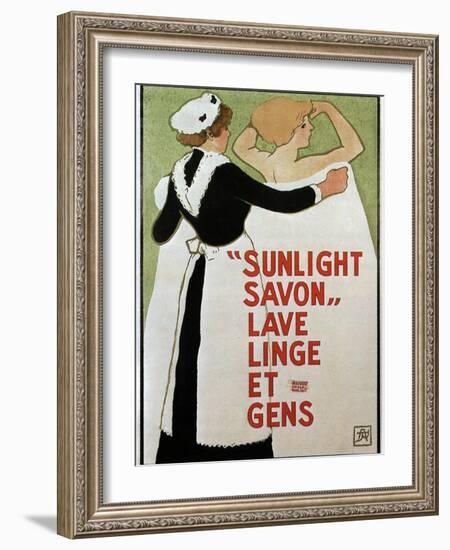 Sunlight Savon, 1910-Armand Rassenfosse-Framed Giclee Print