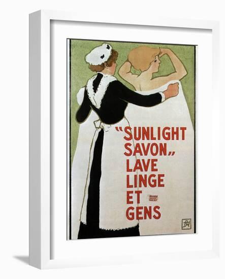 Sunlight Savon, 1910-Armand Rassenfosse-Framed Giclee Print