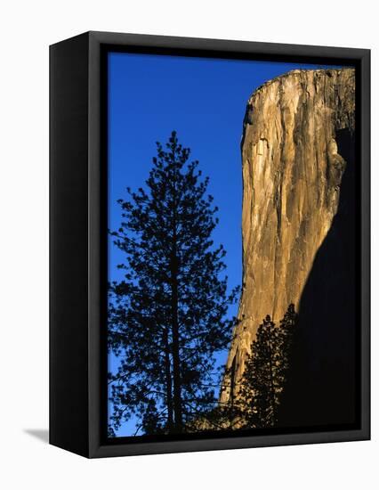 Sunlight Shining on El Capitan-Paul Souders-Framed Premier Image Canvas