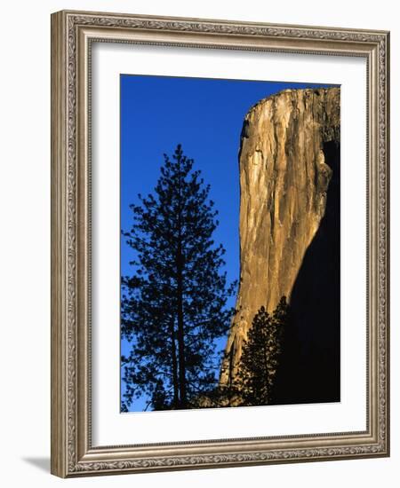 Sunlight Shining on El Capitan-Paul Souders-Framed Photographic Print