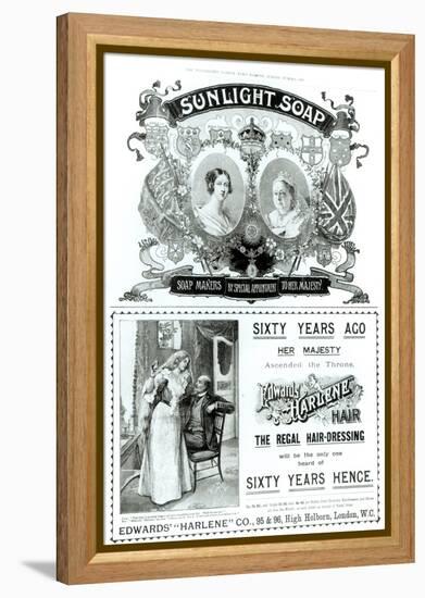 Sunlight Soap Advertisement, from The Illustrated London News Diamond Jubilee Number, 1897-null-Framed Premier Image Canvas