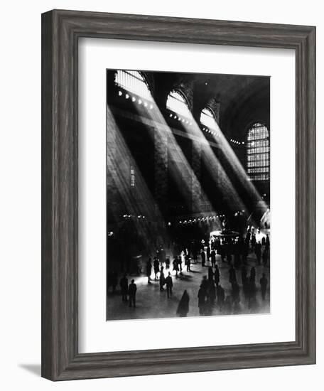 Sunlight Through the Windows at Grand Central Station-null-Framed Photographic Print