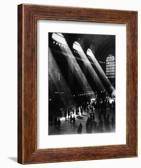 Sunlight Through the Windows at Grand Central Station-null-Framed Photographic Print