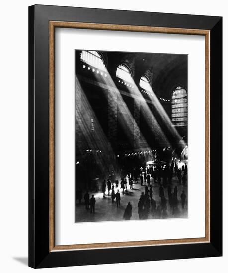 Sunlight Through the Windows at Grand Central Station-null-Framed Photographic Print