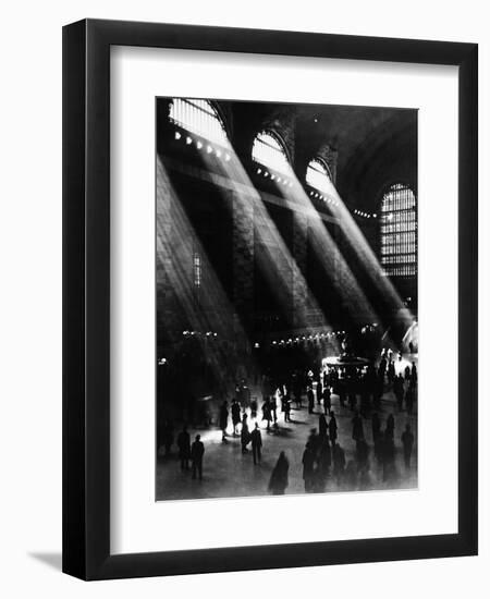 Sunlight Through the Windows at Grand Central Station-null-Framed Photographic Print