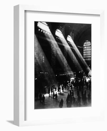 Sunlight Through the Windows at Grand Central Station-null-Framed Photographic Print