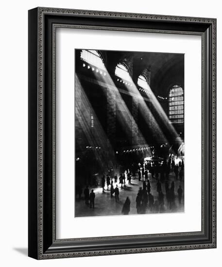 Sunlight Through the Windows at Grand Central Station-null-Framed Photographic Print