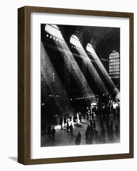 Sunlight Through the Windows at Grand Central Station-null-Framed Photographic Print