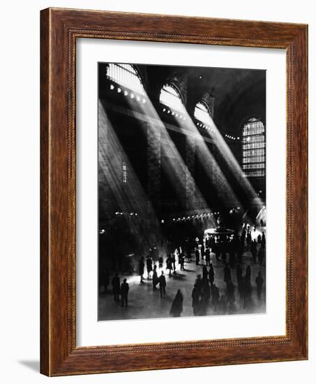 Sunlight Through the Windows at Grand Central Station-null-Framed Photographic Print