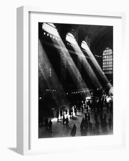 Sunlight Through the Windows at Grand Central Station-null-Framed Photographic Print