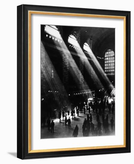 Sunlight Through the Windows at Grand Central Station-null-Framed Photographic Print