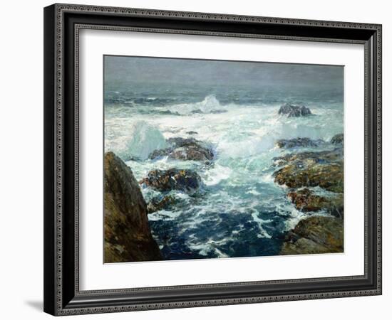 Sunlit Breakers-William Ritschel-Framed Art Print