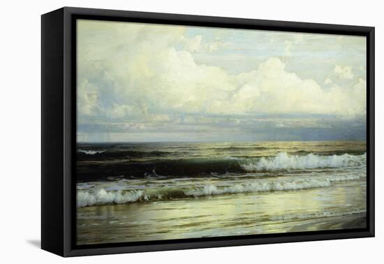 Sunlit Clouds and Sea-William Trost Richards-Framed Premier Image Canvas