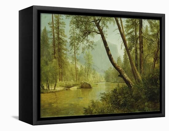 Sunlit Forest-Albert Bierstadt-Framed Premier Image Canvas