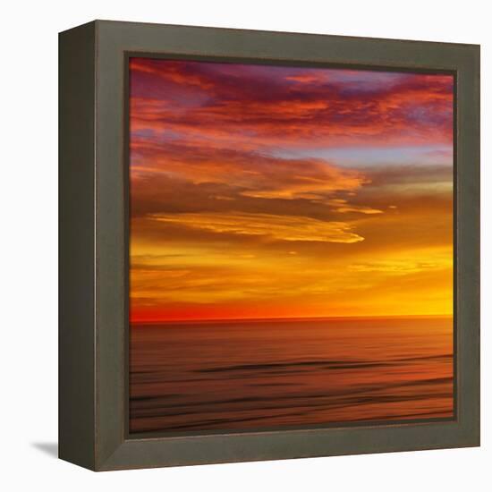 Sunlit Ocean I-Maggie Olsen-Framed Stretched Canvas