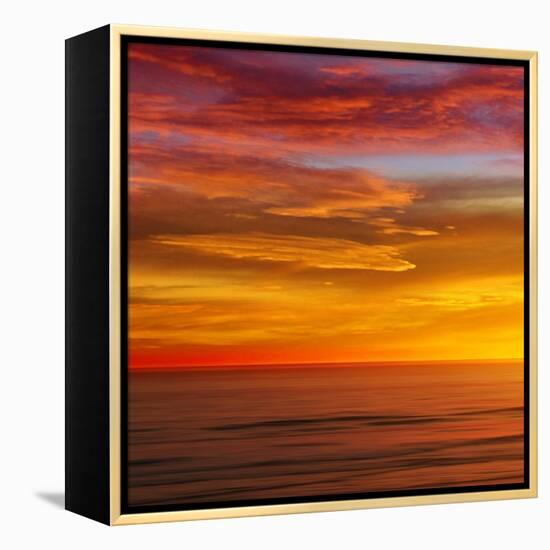 Sunlit Ocean I-Maggie Olsen-Framed Stretched Canvas