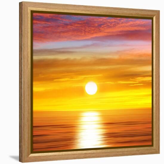 Sunlit Ocean II-Maggie Olsen-Framed Stretched Canvas