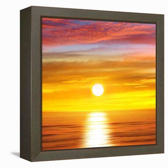 Sunlit Ocean II-Maggie Olsen-Framed Stretched Canvas