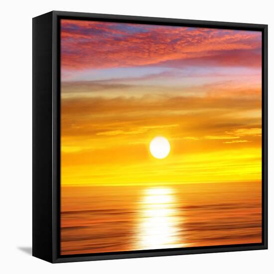 Sunlit Ocean II-Maggie Olsen-Framed Stretched Canvas