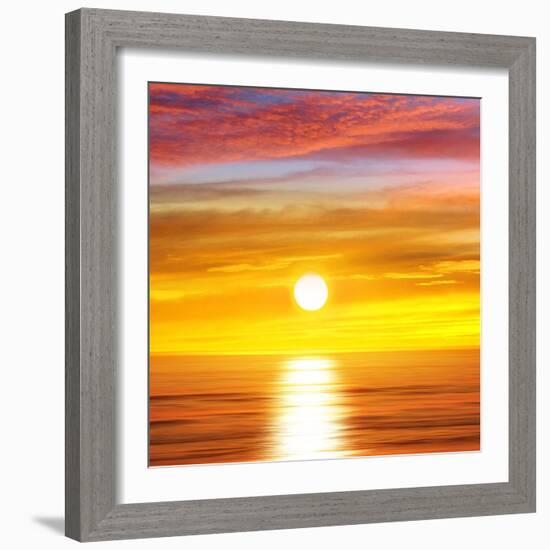 Sunlit Ocean II-Maggie Olsen-Framed Art Print