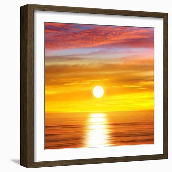 Sunlit Ocean II-Maggie Olsen-Framed Art Print