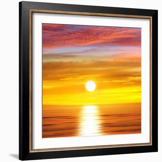 Sunlit Ocean II-Maggie Olsen-Framed Art Print