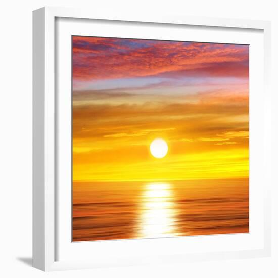 Sunlit Ocean II-Maggie Olsen-Framed Art Print