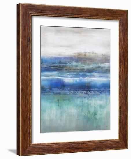 Sunlit Ocean-K. Nari-Framed Art Print