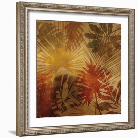 Sunlit Palms I-John Seba-Framed Art Print