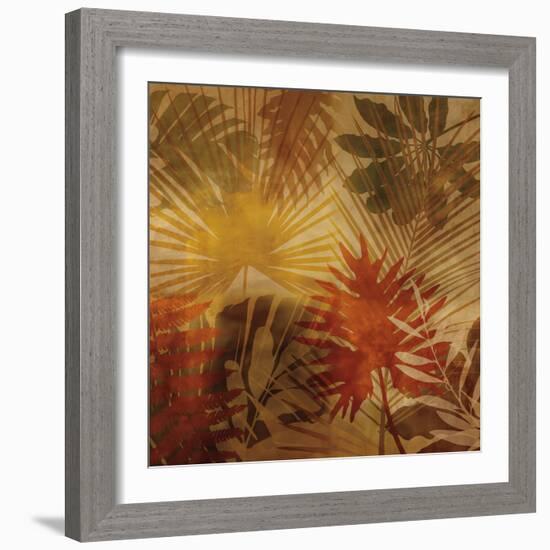 Sunlit Palms I-John Seba-Framed Art Print