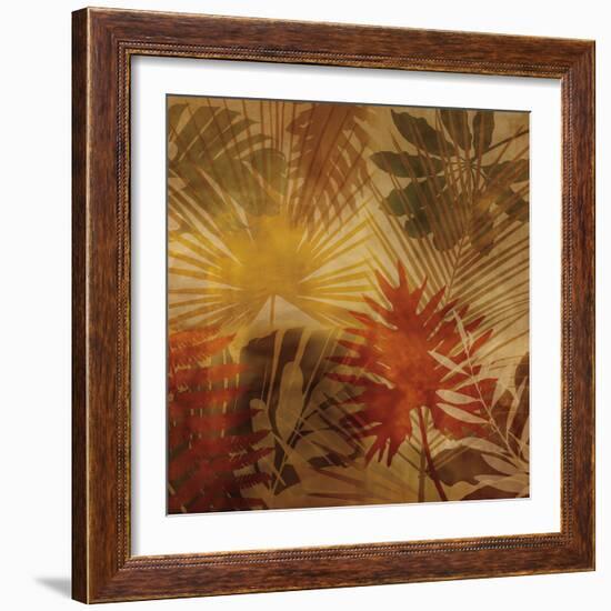 Sunlit Palms I-John Seba-Framed Art Print