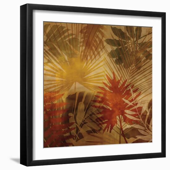 Sunlit Palms I-John Seba-Framed Art Print