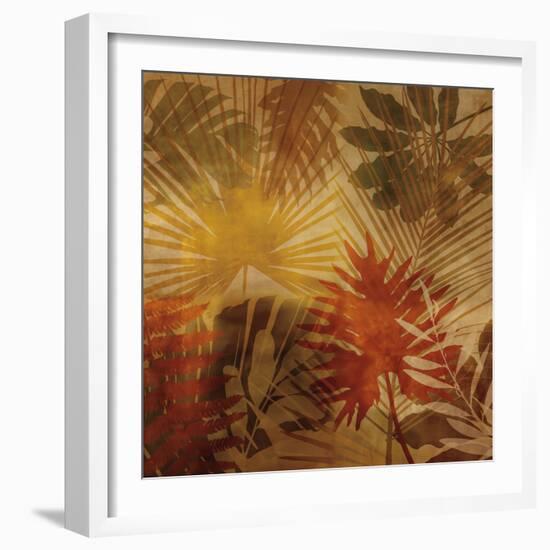 Sunlit Palms I-John Seba-Framed Art Print