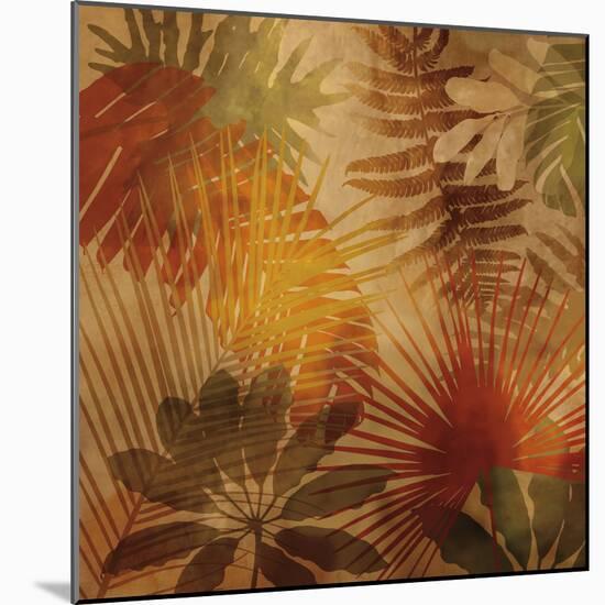 Sunlit Palms II-John Seba-Mounted Art Print