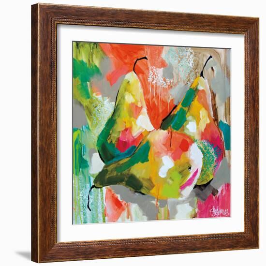 Sunlit Pears-Amanda J^ Brooks-Framed Art Print