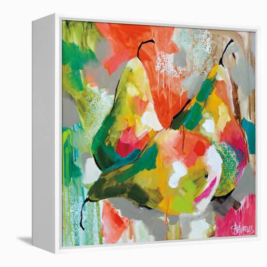 Sunlit Pears-Amanda J^ Brooks-Framed Stretched Canvas