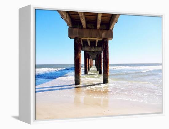 Sunlit Pier I-Gail Peck-Framed Stretched Canvas